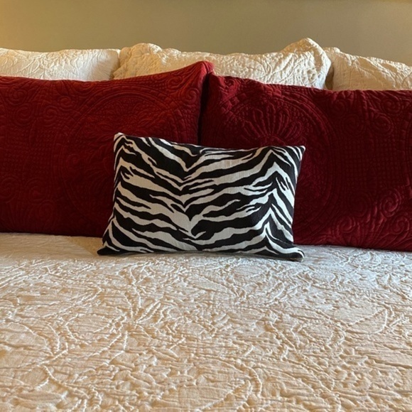 Zebra Print Custom Made Pillow Cover - Picture 3 of 8